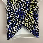 Miss Selfridge Tank Top Tulip Open Back Animal Print Leopard Black Blue Size 2 Photo 6