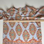 Cynthia Rowley Cynthia‎ Rowley Paisley Tunic Top Size 2X Multicolor V-Neck Boho Lightweight Photo 7