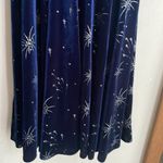 Modcloth x Collectif Vixen Match Fireworks Print Blue Velvet Midi Dress Photo 5
