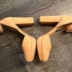 Sun + Stone Estrella Women's Tan Suede Block Heel Pumps Ankle Strap Size 10M Brown Photo 2