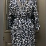 Michael Kors Womens Cold Shoulder Tie Belt Shift Dress Blue Photo 0