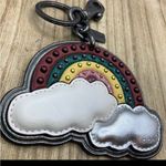 Coach Studded Rainbow Cloud Keychain/ Bag Charm Photo 5