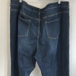 LOGO By Lori Goldstein  Velvet Patch Embellished Mid Rise Jeans Photo 4