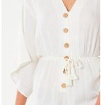 Rip Curl  Cream Button-Up Women's Swim Cover-Up Photo 2