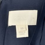 J Crew Dress‎ Womens 10 Navy Blue Swiss Dot Preppy Party Wedding Formal Dance Photo 5