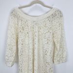 Diane Von Furstenberg  Lace Blouse Romantic Boho Sheer Lined Cottagecore US 10 Photo 6