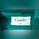 NWT COMFRT Teal Women's Hoodie Green Size XS Photo 5