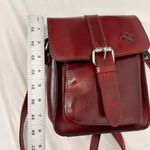 Patricia Nash  Lari Oxblood Red Leather Crossbody Satchel Purse Photo 5