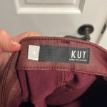 Kut From The Kloth  Connie Fab Ab Ankle Skinny Berry Snakeskin Coated Jeans Size8 Photo 7