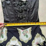 NWT Zemeta Flora Locket Corset Mini Dress Size M Punk Emo Grunge Renaissance Black Size M Photo 6