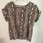 SheIn - Snakeskin Print Cuffed Top Photo 0