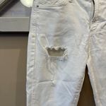 AGOLDE  Sophie Crop‎ Skinny Denim Jeans in White Shoreline Destruct Size 27 Photo 1