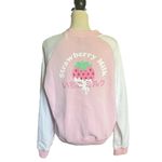Hot Topic  Strawberry Milk  Varsity  Sweatshirt Zip Up Jacket. Size M. Photo 2