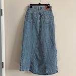 Levi's NWOT ® Premium LONG ICON SKIRT Light Wash Blue Denim Women’s Jean Skirt. Photo 10