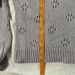 Madewell  Floral Pointelle Pullover Sweater Pastel Purple Size S Cotton Grandma Photo 6