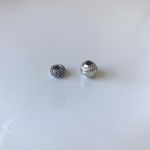 Pandora 925 Sterling Silver Charm Bundle, Baseball and Textured Charm Photo 2