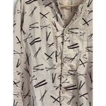 Garnet Hill  flannel pajama top shirt ski sking poles Photo 2
