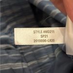 Madewell  Blue Linen-Blend Track Trousers in Stripe Size Medium style MD211 Photo 10