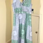 Universal Threads Universal Thread NWT Women's Green Gray Paisley Elastic Waist Maxi Dress Size XS Photo 1