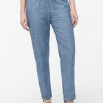 J.Crew  Chambray Drawstring Cropped Pants | Light Blue | 6 Photo 0