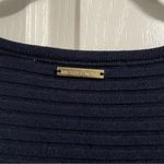 Michael Kors Navy Ribbed Knit Dress Blue Size M Photo 4