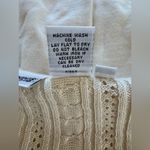 Newport News Vintage ‘90s Cream Cable Knit Scoop Neck Short Sleeve Bodysuit Photo 5