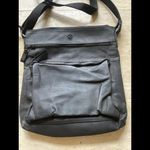 Cochor GUNMETAL Leather Cross Body Purse ZIP Close Adj Strap‎ Matte Photo 1