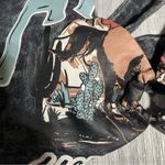 Forever 21  “AHA” Rodeo Black Bra Shirt Top; Large Women’s Photo 2