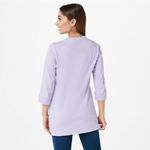 Women’s Denim & Co. Essentials Dark Pink 3/4 Photo 2