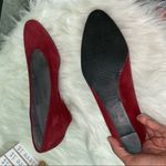 Stuart Weitzman red wedges suede shoes.Size 7 Photo 4