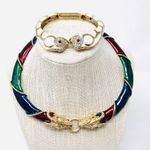 Head Rare DONALD STANNARD enamel rams necklace Photo 1