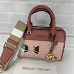 Michael Kors Girl Print Jet Set Girls XS Crossbody Duffle Bag Photo 5