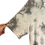 Denim & Co Gray Tie Dye Terry Short Sleeve Scoop Neck Dress Size Medium Photo 2