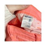 Old Navy Rockstar Jeans Size 6S Neon Orange 5 Pocket Stretch Tapered Leg Photo 4