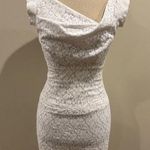 Black Halo Jackie O Mini White Lace Dress Photo 0