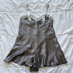 Vintage 90s Y2K Retro Romper Lingerie Gray Bow Coquette Sexy Valentines Girly Size 12 Photo 8