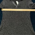 Fortune + Ivy Fortune &‎ Ivy Canterbury Collared Metallic Silver Shimmer lauren Knit Top NWT M Photo 6