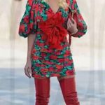 Zimmermann NWOT Gucci poppy floral print short dress Photo 2