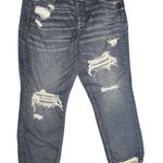 American Eagle  Distressed Blue Jeans 18 skinny regular fit Photo 0