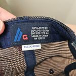 Baseball Cap Campfires & Cocktails Hat Blue Denim Distressed White Embroidered Photo 7