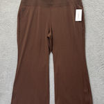 Athleta NWT Venice Pants Flare Leg Brown High Rise Stretch Women's 3XL x 31.5 Photo 0