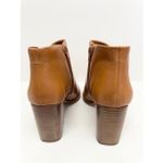 Arezzo Boots Size 9.5B Leather Pointed Toe Block Heel Pull On Booties NEW Brown Photo 7