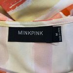 MINKPINK Good Life Tee Mini Dress Womens Size M Boho Pink Yellow Photo 1