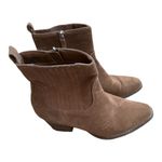 Universal Threads Brown Faux Suede Leather Cowgirl Boots Heeled Size 8.5 Western Chic Autumn Photo 3