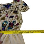 Maya Petite Women's Romper Beaded Sequins Floral Deep V Photo 9