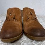 EARTH Leather Western Slip On Slides Mules Clogs Flats Loafers Shoes SZ 7.5 Photo 6