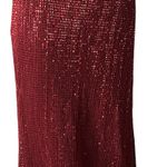 Camille La Vie Womens Red  Sequins Red Maxi Beaded Rhinestone Waisted Dress Photo 1