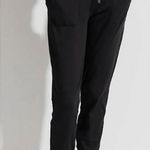 Varley  Black Jogger Pants Elastic Waist Drawstring Pocket Lounge Athleisure XS Photo 0