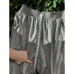 Anthropologie  Silver Sparkly High RIse Joggers Size Large Photo 7