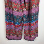 Tolani Collection Pink & Blue Mosaic Stripe Palazzo Pants Photo 6